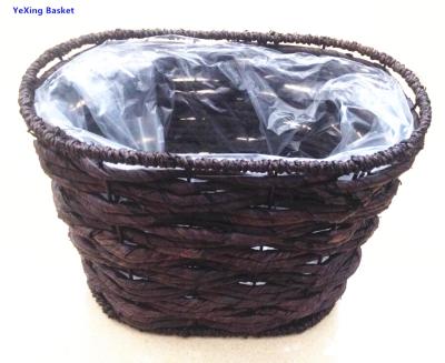 China Sea Viable Natural Handmade Craft Grass Wicker Storage Basket Flower Pot for sale