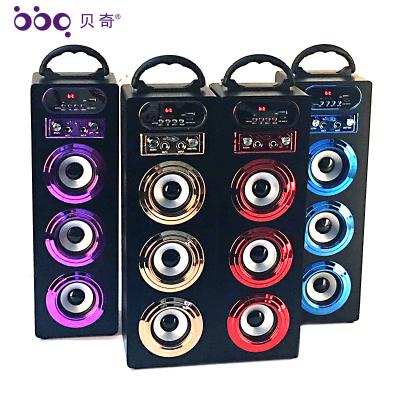 China NEW 2016 Portable Outdoor Party Bluetooth Party Karaoke Speaker With FM Radio Remote Control KBQ-608 for sale