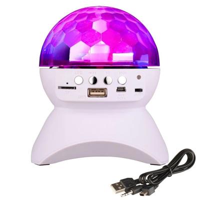 China Factory supply mini disco wireless crystal magic light effect stage ball bluetooth speaker for sale