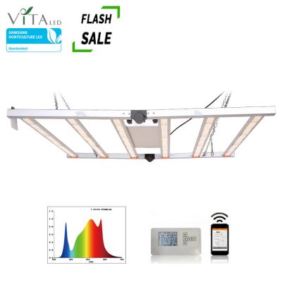 China Seed Starting 2022 New Design Full Spectrum Hydroponic Booster Hot Foldable 640w Full Spectrum Foldable Bar Led Grow Light for sale