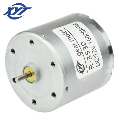 China R-3530 Drip Proof 12 Volt Electric Motor Mini High Torque Low Rpm Speed ​​Generator 12v Geared DC Motor For Sale for sale