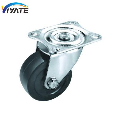 China 2018 New Design Modern Iron Caster Swivel Caster Rubber Flat Caster for sale