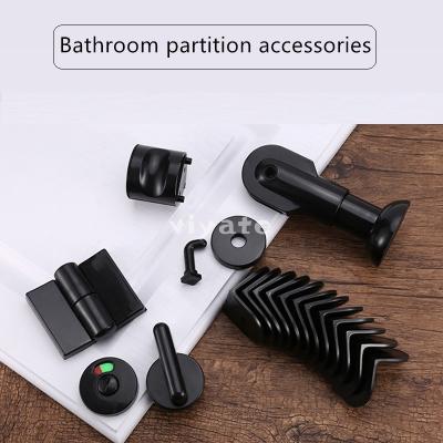 China Waterproof High Quality Plastic Black Toilet Compartment Accessories for sale