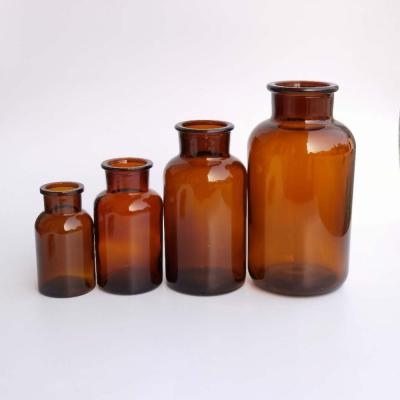 China New Arrival Latest Design Chemical Brown Clear Glass Reagent Bottle for sale