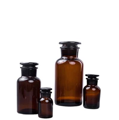 China Gift & High Quality Craft Wholesale Brown 1000ml Glass Reagent Bottle With Cover for sale