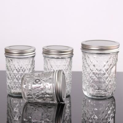 China Canned Pickle Bottle Customization Food Packaging Mason Jar Glass Salad Storage Jar for sale