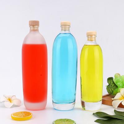 China Wholesale Suitable Price Good Quality Empty Glass Beverage Wine Bottle With Cork for sale