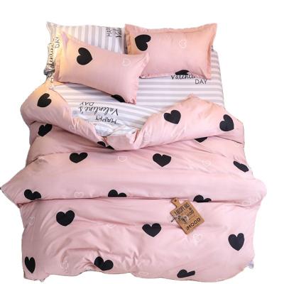 China Wholesale Low Price Printed Polyester Bedspread Sheets Four-Piece Duvet Cover Sets Viable for sale