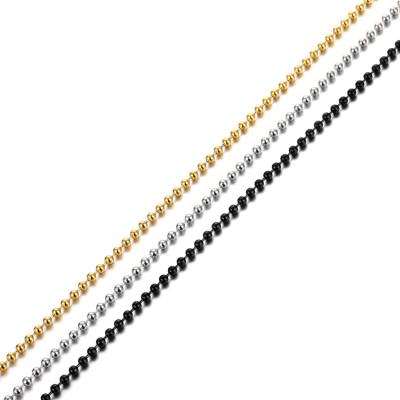 China CLASSIC fashion stainless steel gold jewelry ball chain, necklace chains for jewelry making for sale