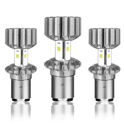 China Motoled Lamp 6500K 18W BA20D CSP Beads LED Motorcycle Headlight Bulb Universal for sale