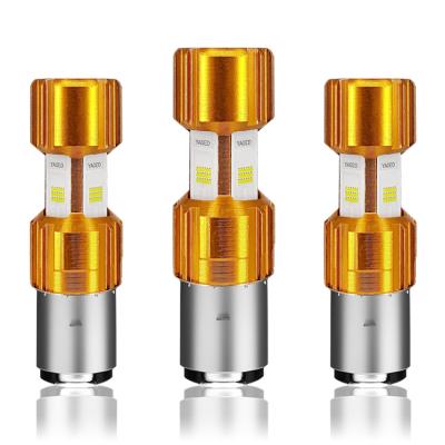 China Motoled Lamp 6500K 18W BA20D CSP Beads LED Headlight Bulb For Car Motorcycle Universal for sale