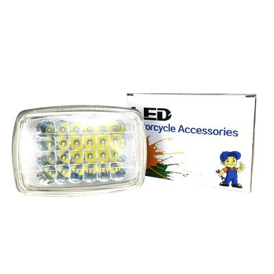 China High Heat Conduction Aluminum/Plastic Glass Reflector/HD Glass Beads 24 Glass Beads Motorcycle LED Headlight For GS125 for sale