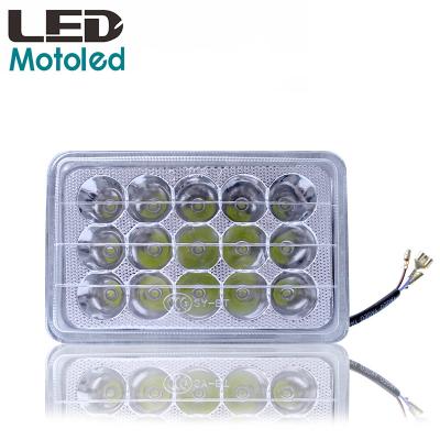 China 9LED Low Beam Motoled Lampshade LED Motorcycle Bulb Integrated Glass Headlight 15LED High Beam Light and for gn125 for sale