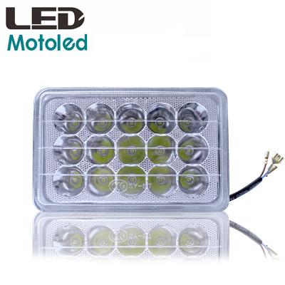 China 9LED Low Beam Motoled Lampshade LED Motorcycle Bulb Integrated Glass Headlight 15LED High Beam Light and for gn125 for sale