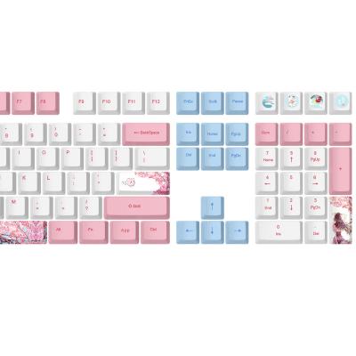 China Durable AFLION Newly Design UK ISO 65% Style Sublimation Keycaps For Mechanical Keyboard for sale