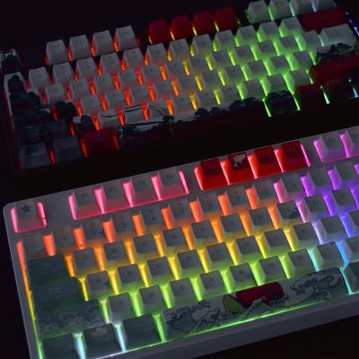 China Blue Switch Anti-ghosting AFLION Mechanic Multimedia Gaming Keyboard 104Key Backlit Optical Axis Mechanical Keyboard for sale