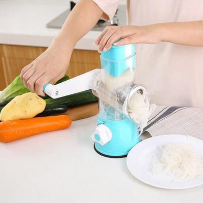 China 430 Sustainable Multifunctional Stainless Steel Spiraler Cutter Grater Rotary Drum Vegetable Slicer for sale