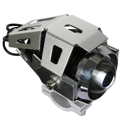 China 2X 125W High Bright Motorcycle Motorbike Crash Bar Mount LED Head Spot Bulb And Switch Chrome Bracket for sale