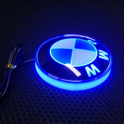 China Car modification 82mm FOR BMW 1 3 5 series E39 E46 x1 X3 X5 Front Blue LED light badge emblem logo for sale