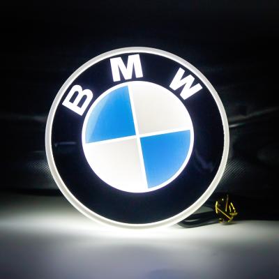 China Car Modification Illuminated 4D LED Car Tail Logo Badge Emblem White Rear Light For BMW 1 3 5 7 Series x1 x3 x5 for sale