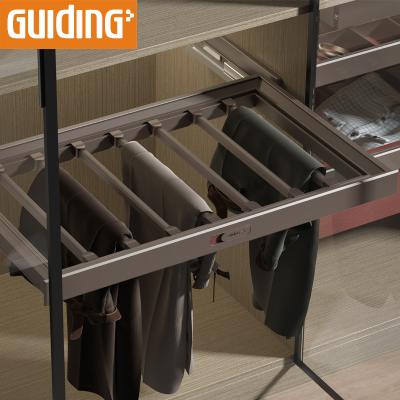 China Minimalist Closet Organizer Hardware Accessories Pull Out Pants To Stretch Slide Out Metal Lockers Cabinet Wardrobe Bedroom for sale