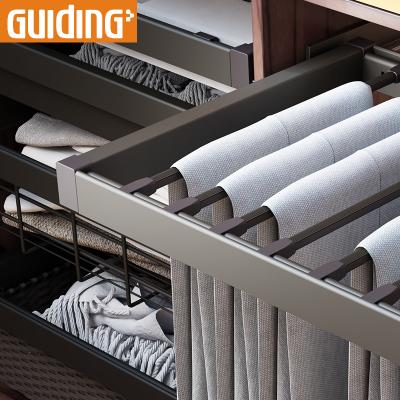 China Sustainable Foshan Manufacturer Customized Sliding Wardrobe Pants Rack For Closet for sale