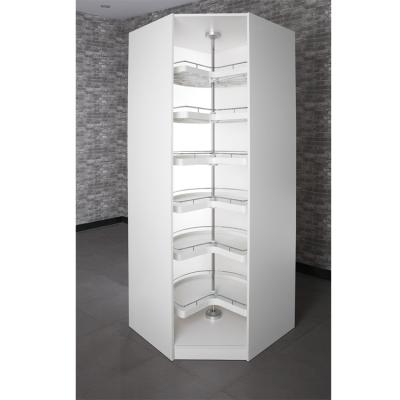 China Morden Stainless Steel Furniture Wardrobe Accessories Swivel Six Layers Shelf Sets for sale