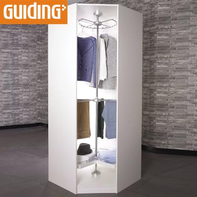 China Sustainable Wardrobe Rotate Shelf Closet Rotating Shelves Hot Sale Metal Clothes Closet Easy Installed Organizer for sale