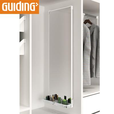 China Cosmetic/Wardrobe/Dressing Dressing Wardrobe Pull Out Mirror Rotated 90 Degree Dressing Mirror Holder With Cabinet Storage for sale