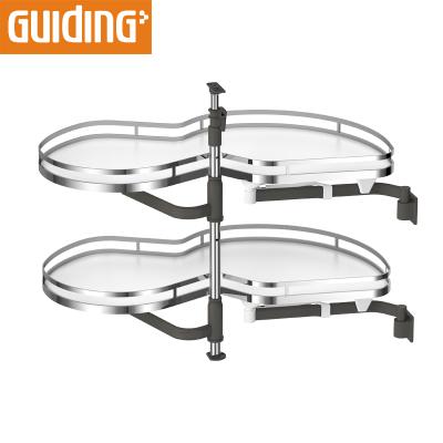 China Modern kitchen carousel blind corner with swing tray for sale