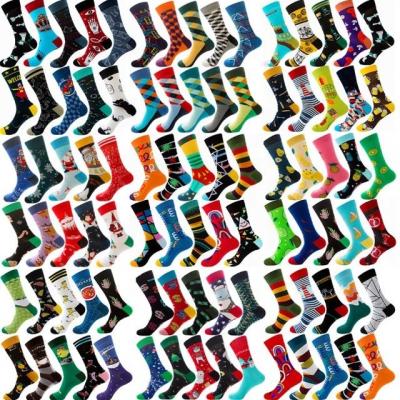 China Wholesale QUICK DRY Best Selling Custom Full Cotton Colorful Funny Men Women Happy Socks for sale