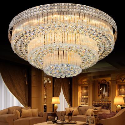 China High Quality Modern Hotel Decorative For Living Room Crystal Ceiling Pendant Light Luxury Led Crystal Led Ceiling Chandeliers Light for sale