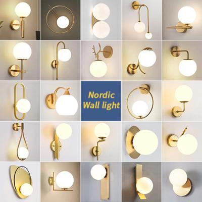 China Modern Led Glass Wall Sconce Lampen Crystal Bedroom Bedside Mount Interior Light Metal Black Gold Classic Indoor Decorative for sale