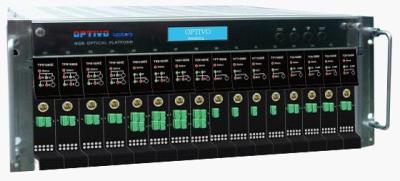 China OPTIVO Modular Design 4U Rack HFC Headend Optical Devices With 16 Slots for sale