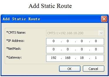 China Traditional CMTS Supervisory Control Subsystem , Add Static Route Network Management Software for sale