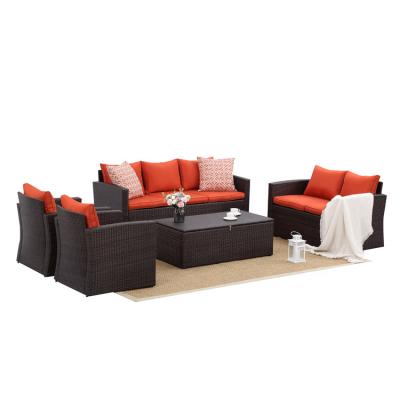 China Modern Garden Sets Outdoor Rattan Sofa Garden Sets Outdoor Patio Furniture Furniture Garden Set for sale