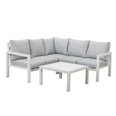 China Modern 2022 Aluminum Sofa And Coffee Table Set Garden Furniture Customization 41.9599 for sale