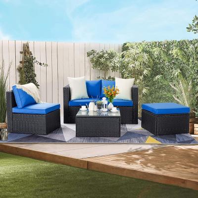 China Modern Outdoor Garden Set Sofa Set Garden Furniture Rattan Patio Furniture for sale