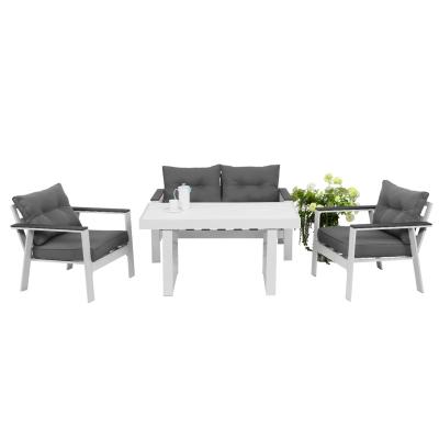 China 41.9576 Traditional Outdoor Plastic Sofa Furniture Outdoor Garden Sofa Set for sale