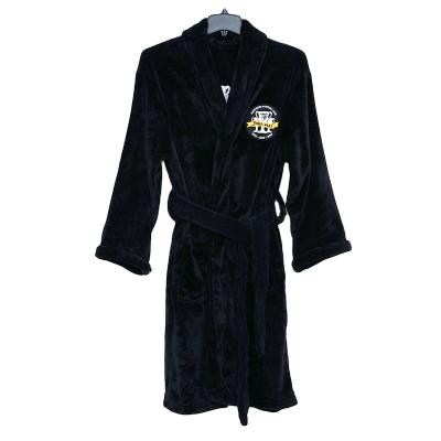 China Breathable Coral Fleece Bathrobe Polyester Sherpa Bathrobe for sale