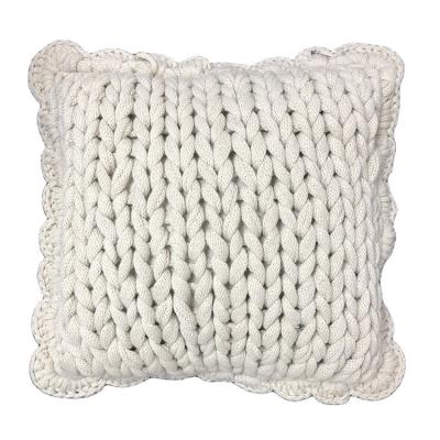 China Anti-pilling Crocheted Cushion Cover Living Room Cushion Cover for sale