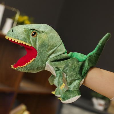 China Custom Plush Dinosaur Hand Puppet Plush Puppet Toy for sale