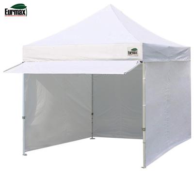 China Outdoor Polyester Eurmax 10x10 Feet Pop Up Canopy Tent Outdoor Canopy Tent Commercial With 4 Sidewalls Bonus Removable Sandbags for sale