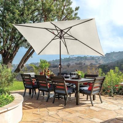 China Modern Outdoor Rectangular Patio 10x6.5 Ft Ventilation Umbrella Non-Fading Top for sale