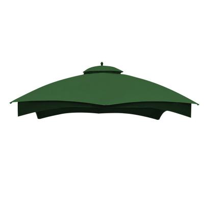 China 10x12 Polyester Gazebo Top Replacement for Lowe's Allen Roth #GF-12S004B-1 Forest Green for sale