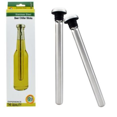 China Viable Cheap Bar Accessories Stainless Steel Beer Cooler Bottle Fridge Sticks for sale