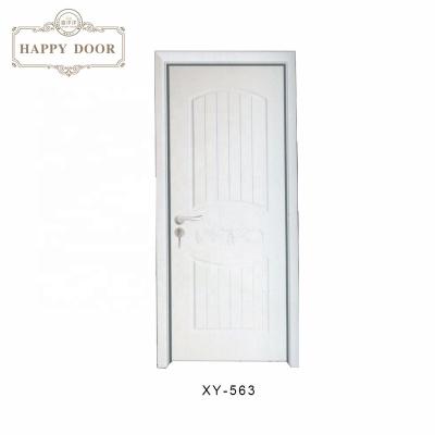 China Simple designs philippines prehung pvc swing door prices pvc swing door modern home door laminate white wood interior door for sale