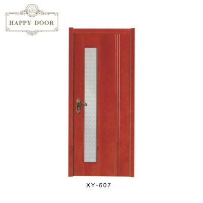 China 2018 new design cheap swing hardwood exterior door pvc glassdoor for sale