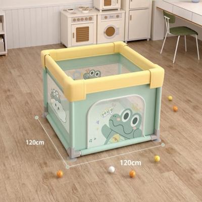 China Baby Furniture Crocodile Children's Indoor Safety Heightened Slide And Stable Baby Playpen for sale