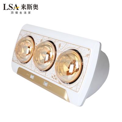 China Bathroom Portable Electric Wall Mounted Bathroom Heater With Gold Infrared Lamps LSA650 for sale